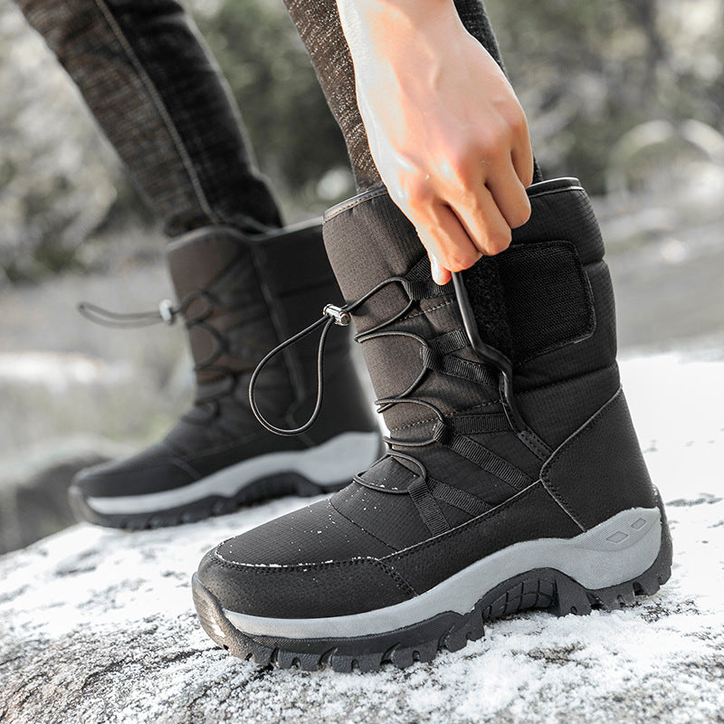 Men'S Plus Fleece Warm Snow Boots