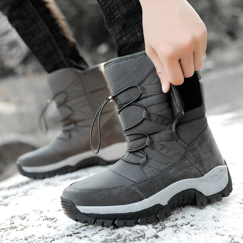 Men'S Plus Fleece Warm Snow Boots