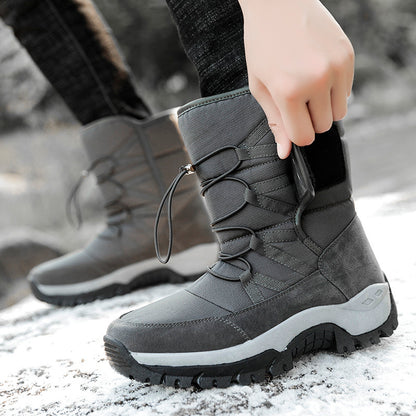 Men'S Plus Fleece Warm Snow Boots