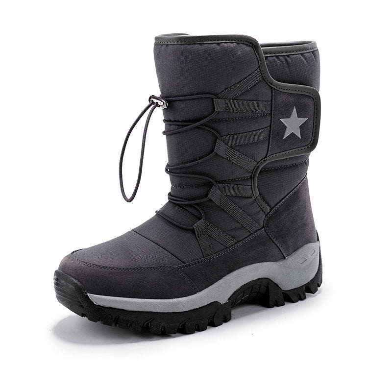 Men'S Plus Fleece Warm Snow Boots