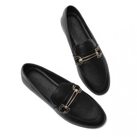 British Love Small Leather Shoes Flat