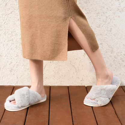 Warm Plush Slippers Home Shoes