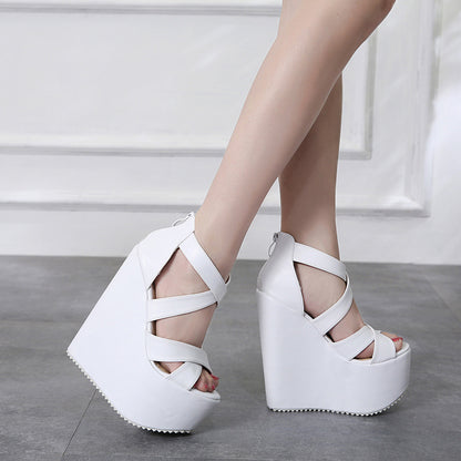 Nightclub Stage Hollow Catwalk High Heels Open Toe High Heel Sandals