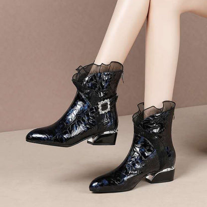 Lace Women'S Boots Autumn And Winter