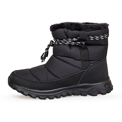 Botas de nieve cálidas y aterciopeladas para mujer en tallas grandes