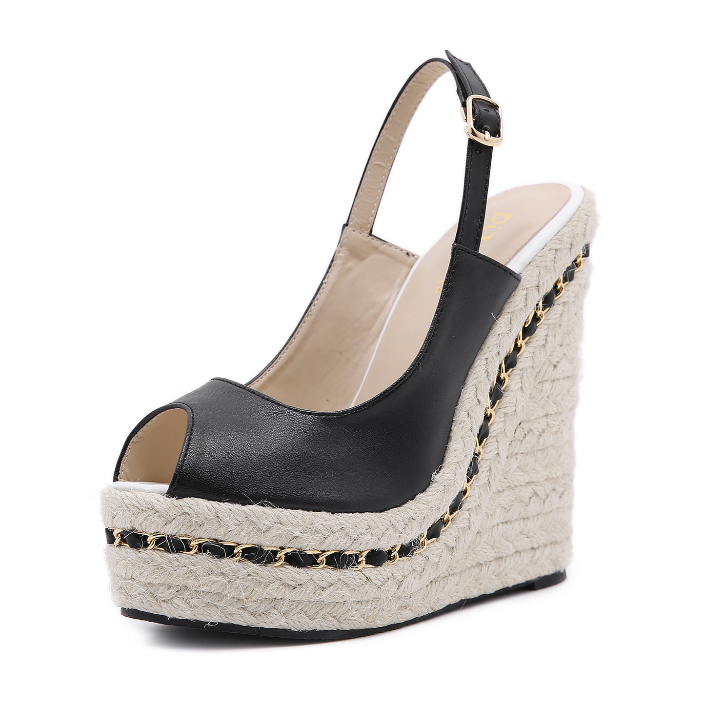 Chained Platform Sandals With Thick Soles