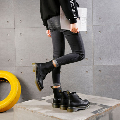 Botas Martin para mujer estilo británico estilo retro locomotora