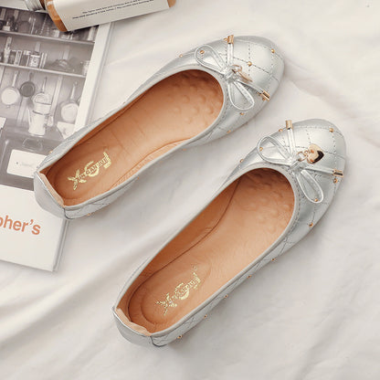 Round Toe Flat Shallow Soft Sole Shoes