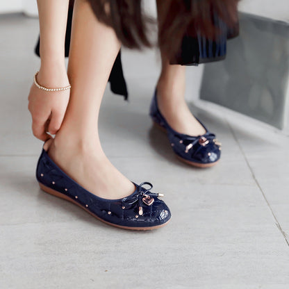 Round Toe Flat Shallow Soft Sole Shoes