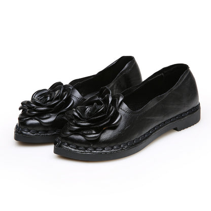 Genuine Leather Comfortable Soft Sole Mother Shoes