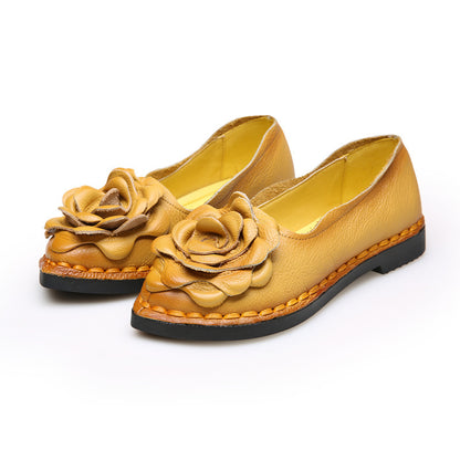 Genuine Leather Comfortable Soft Sole Mother Shoes