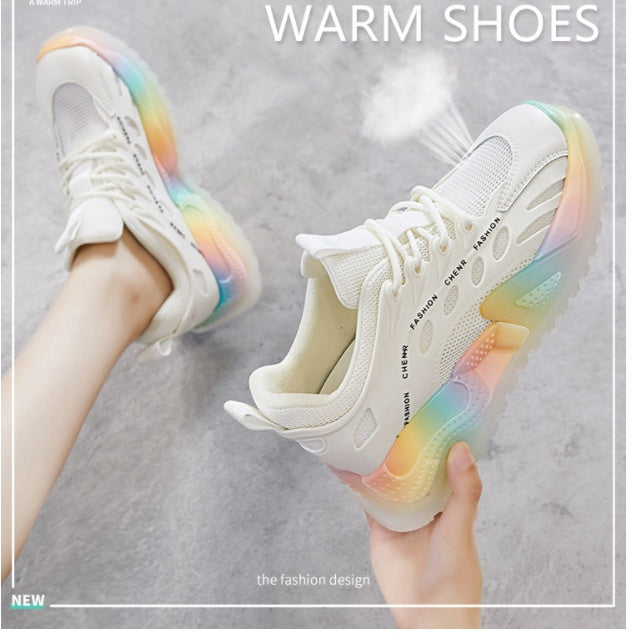 Breathable New Inner Heightening Women's Shoes