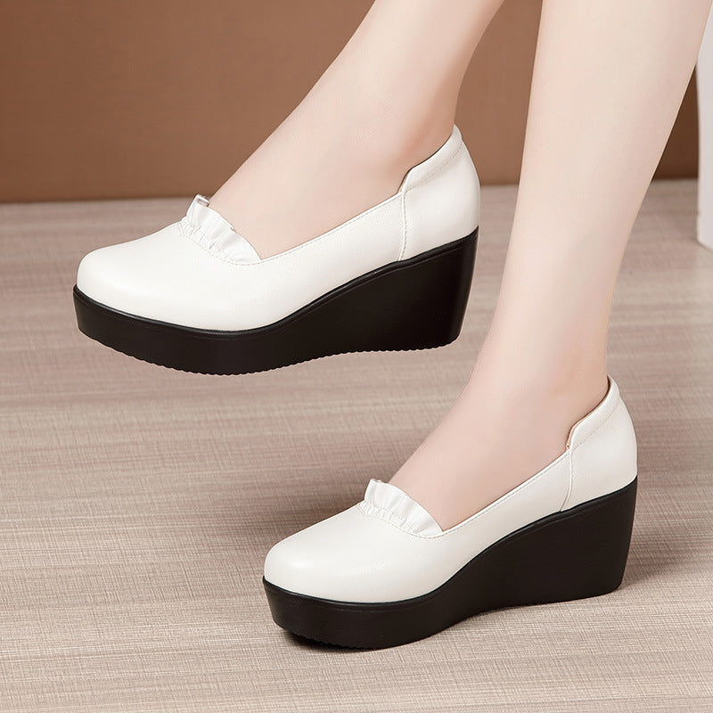 Fashion Ladies Platform Flat Shoes