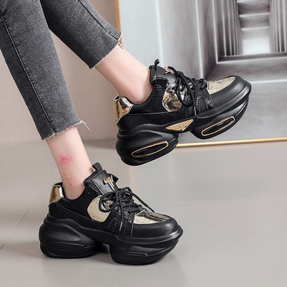 Lace-Up Fashion Round-Toe Shoes Everyday Wear Women'S Shoes