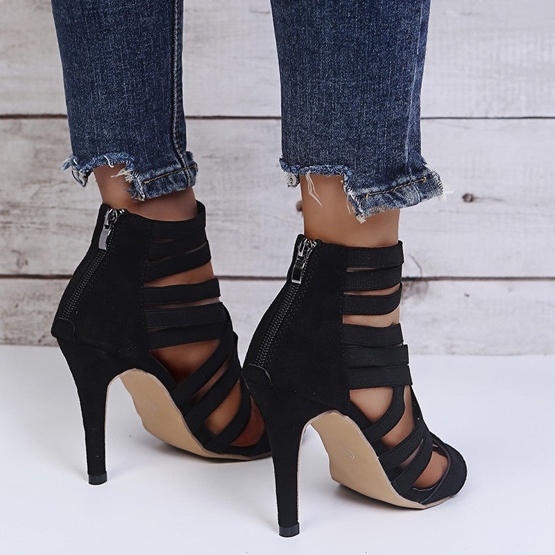 European And American Sexy Women'S Stiletto Sandals