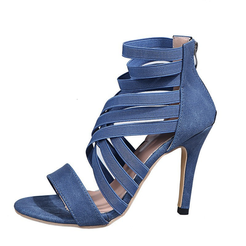 European And American Sexy Women'S Stiletto Sandals