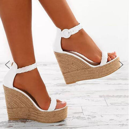 Sandalias de cuña para mujer talla grande