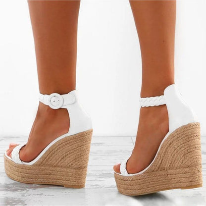 Sandalias de cuña para mujer talla grande