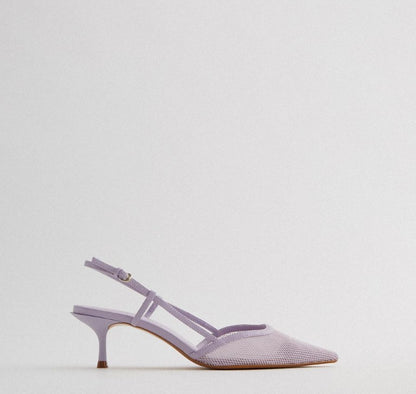 Pointed Baotou Single Shoe With A Small Fragrance On The Back