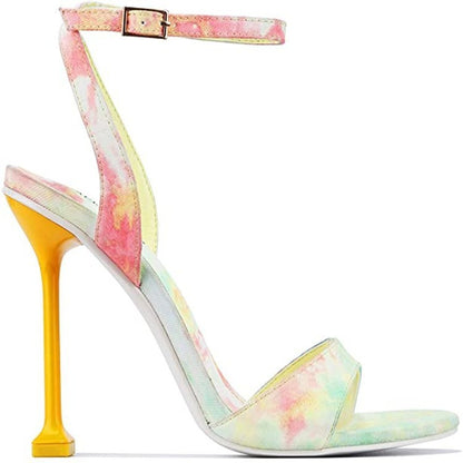 High-heeled Sandals Colorful Women's Sandals