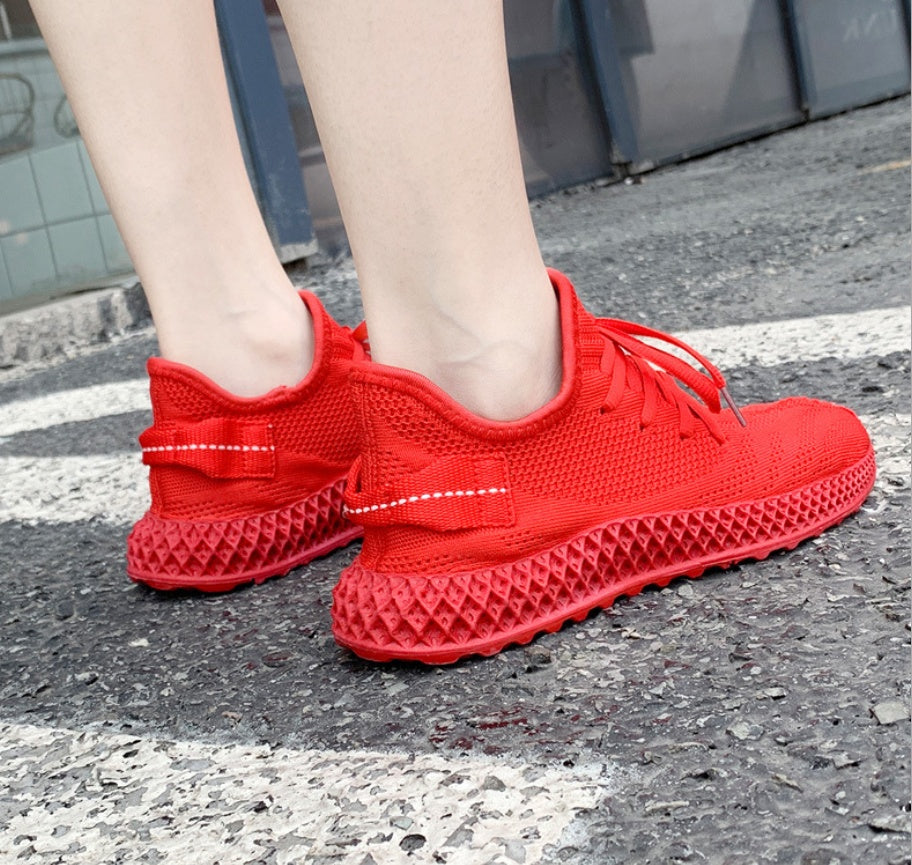 Casual shoes flat bottom flying sneakers