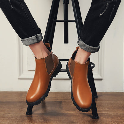 Bottes Martin en cuir couvre-pieds montantes