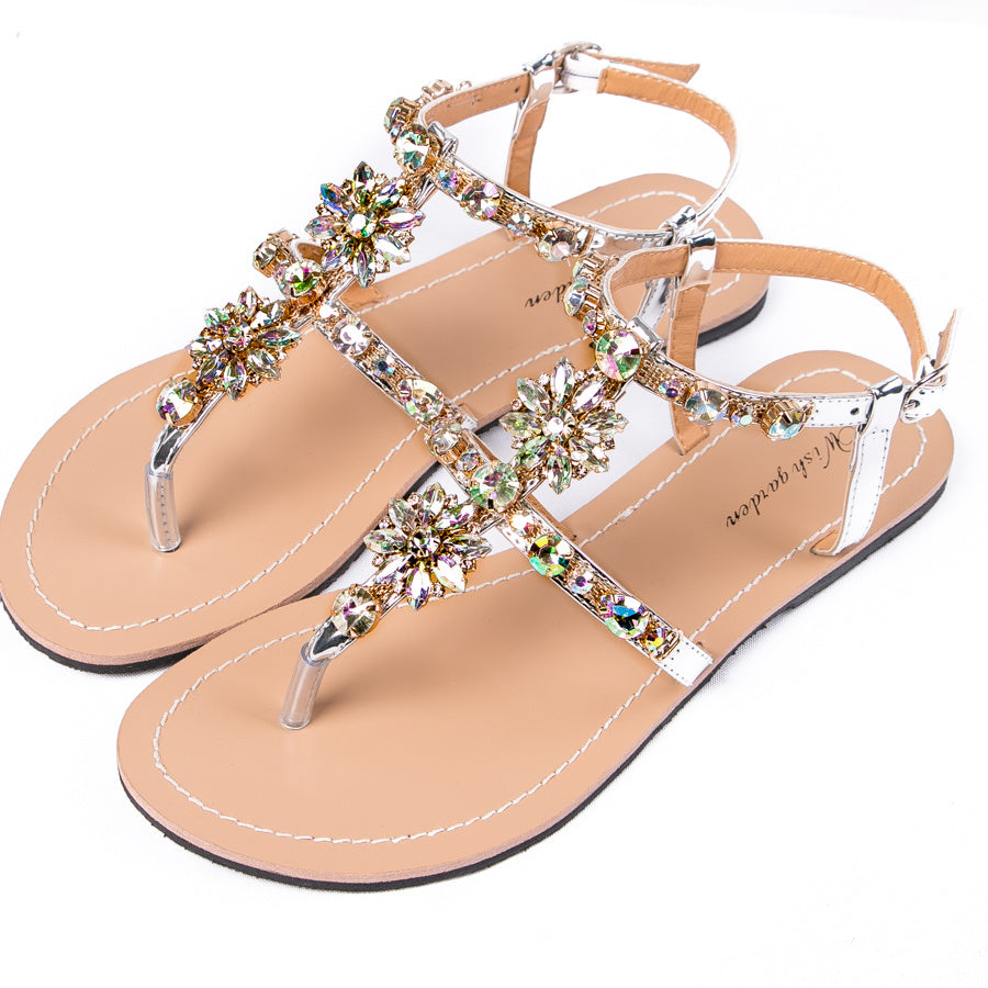 Sandalias de cristal combinables