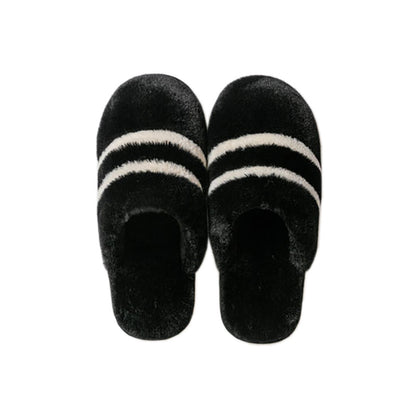 Pantuflas de felpa sencillas para hombres y mujeres cálidas y antideslizantes