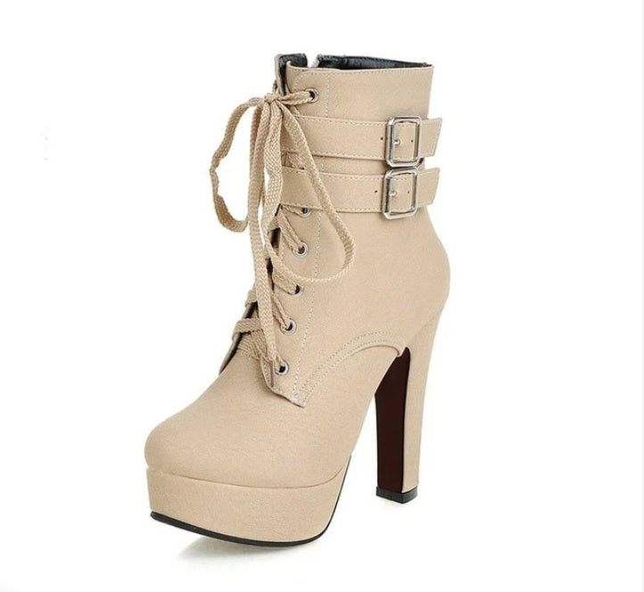 Invitation Only Lace Up-Ankle Boots