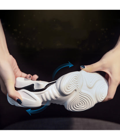 Breathable panda shoes platform shoes