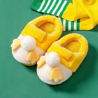 Cotton slippers female indoor cute plush couple