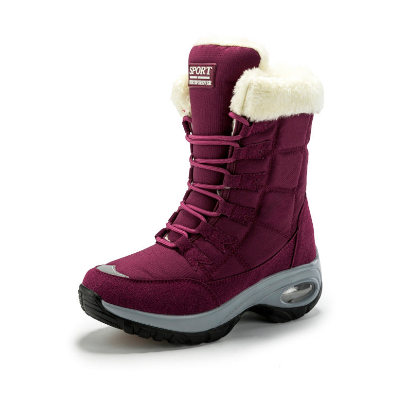 Plus size plus fleece snow boots