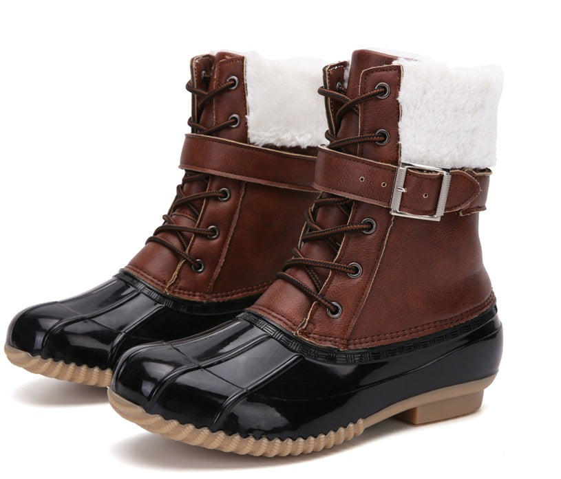 Chaussures pour femmes bottes de neige imperméables montantes 