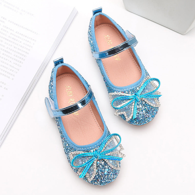 Girls sequin crystal shoes