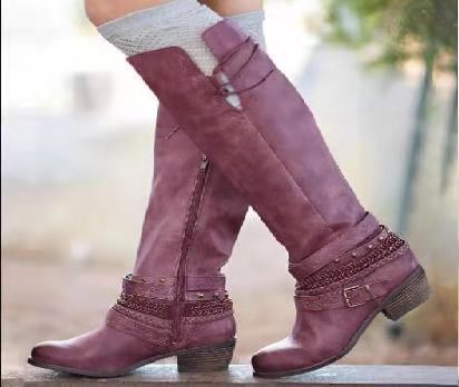 Bottes hautes rétro pour femmes pour chevaliers