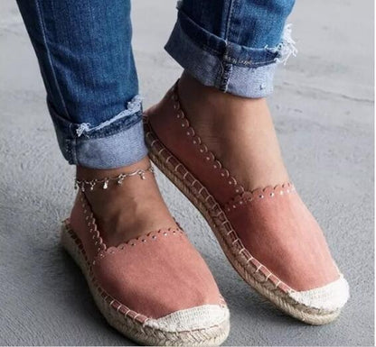 Platform canvas shoes