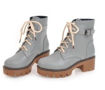 College Girl Style Ankle Boots