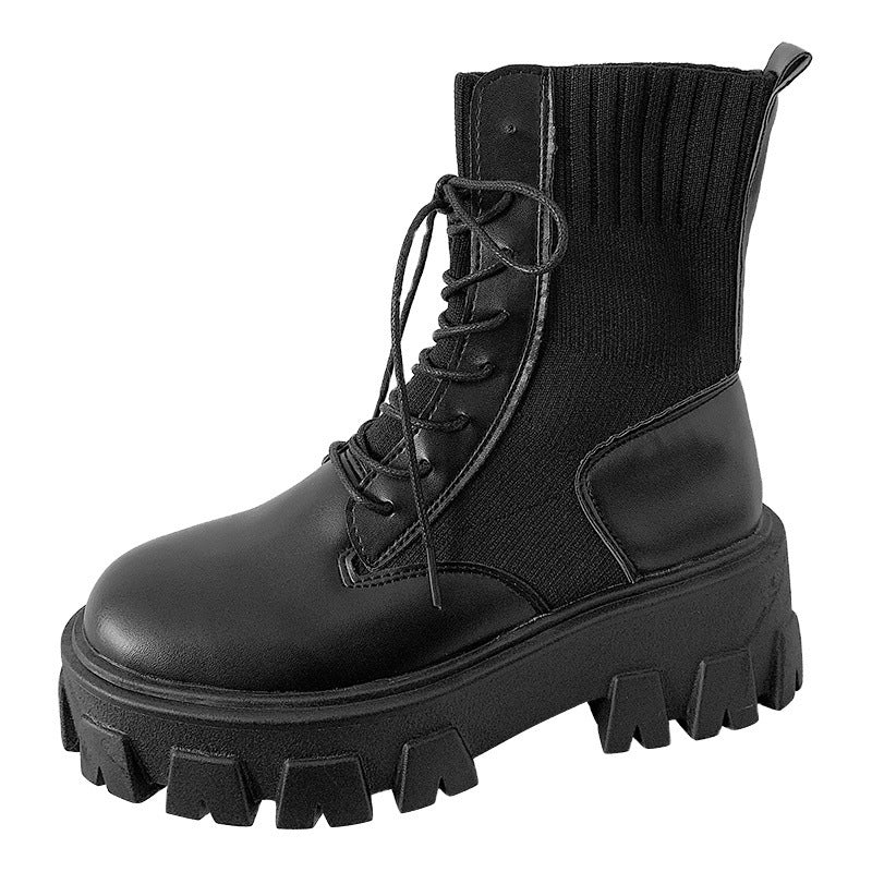 Platform motorcycle boots