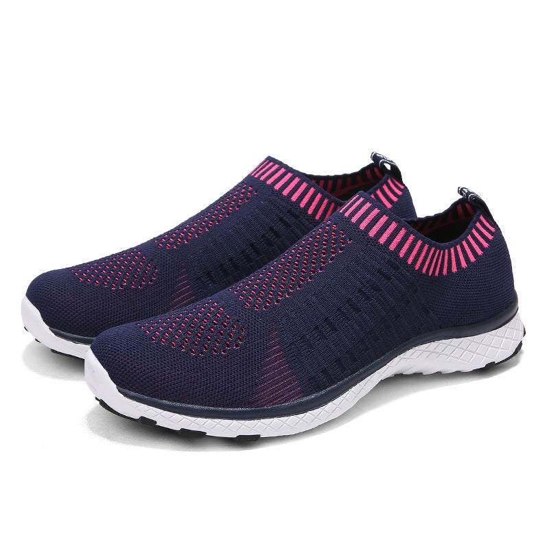 Summer cloth shoes women's mesh shoes breathable summer sports shoes soft bottom middle-aged walking