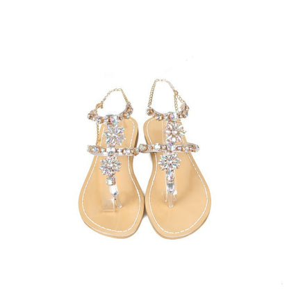 All-match crystal sandals