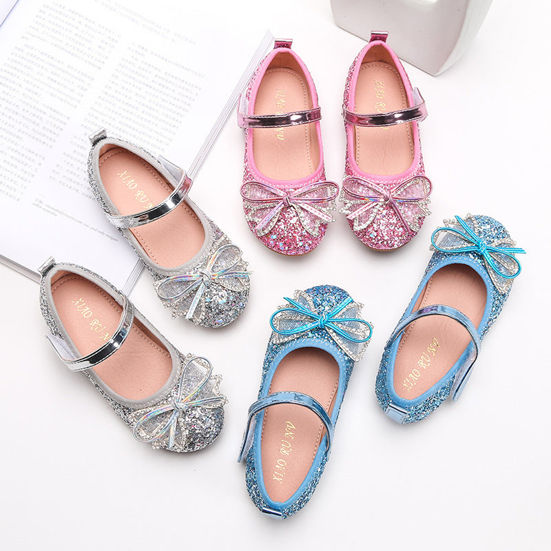 Girls sequin crystal shoes