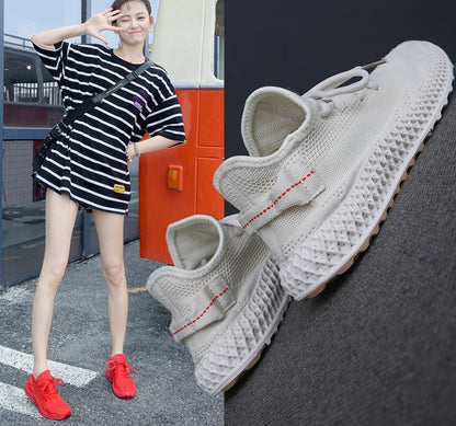 Casual shoes flat bottom flying sneakers