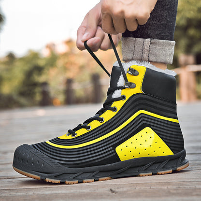 Zapatos deportivos de algodón cálidos para el tiempo libre.