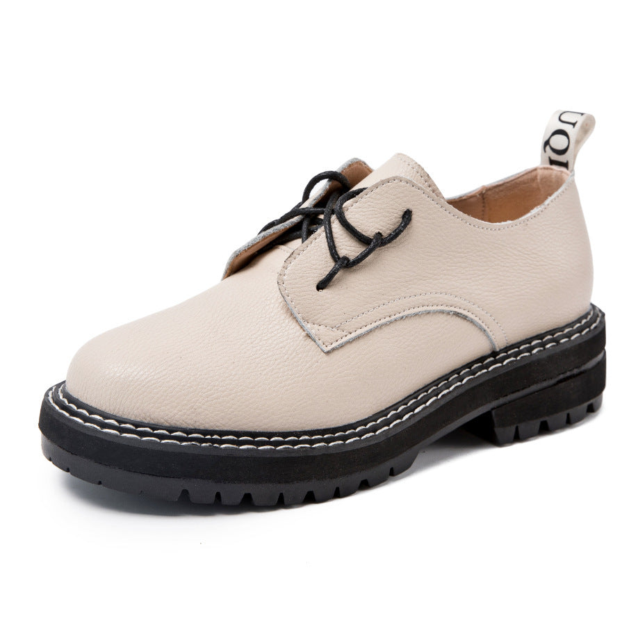 Korean All-match Women's Shoes Brock Oxford Shoes