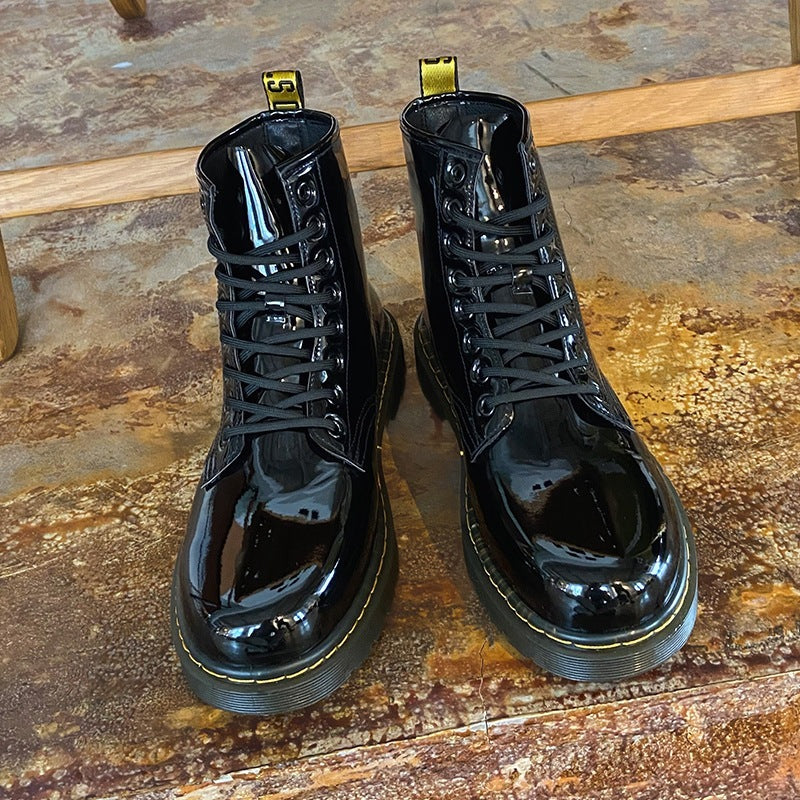 High top eight hole Martin boots