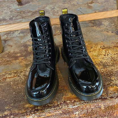 High top eight hole Martin boots