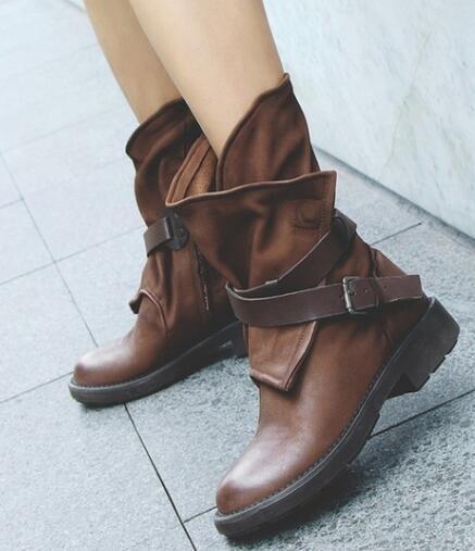 BOTTINES EN CUIR SOUPLE