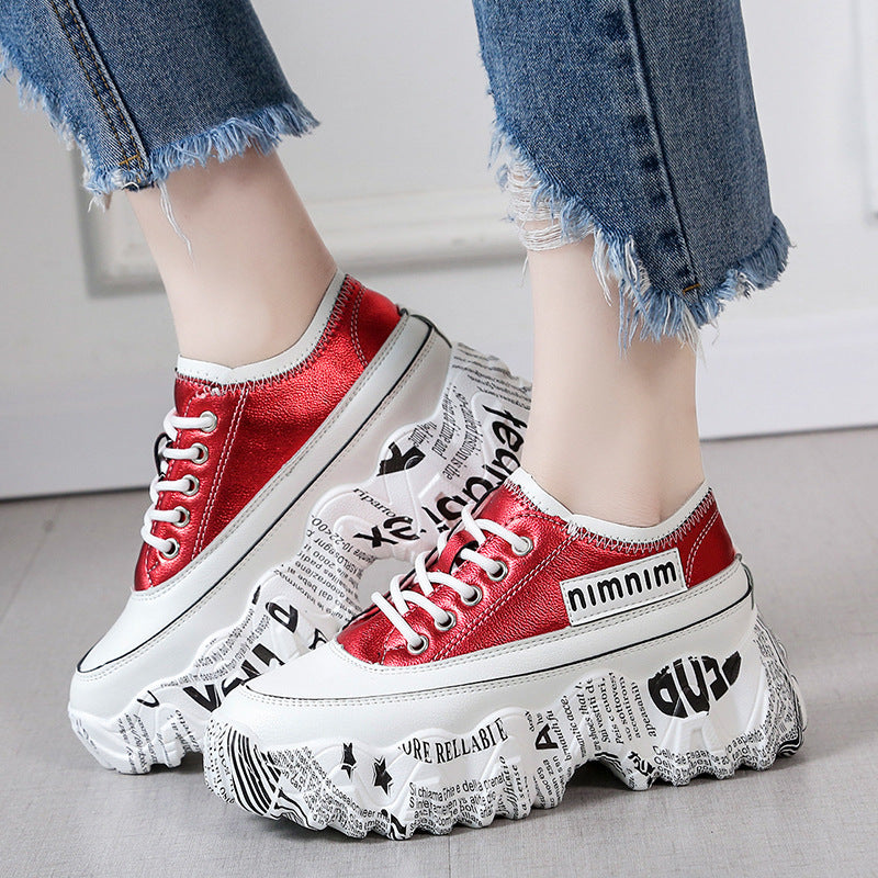 Casual platform platform sneakers