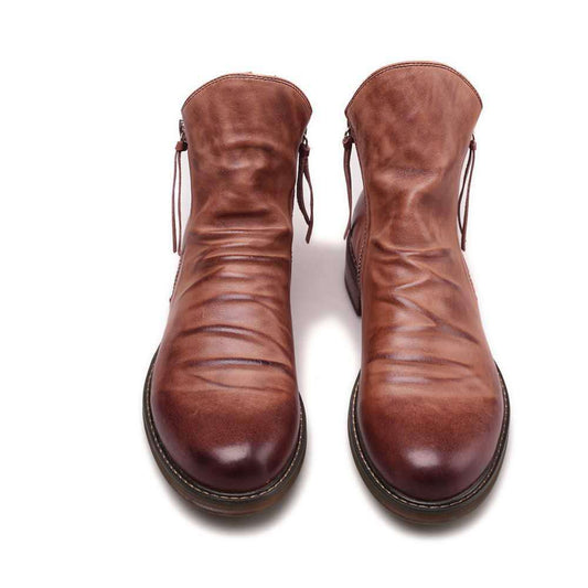 Men's Four Seasons Casual High-Top Men's Leather Boots