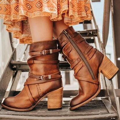 Bottes en cuir pour femmes